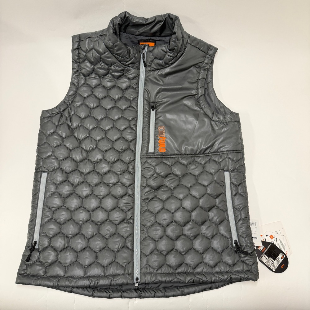 ThirtyTwo ZB 1‎ Puff Vest Men's Large Charcoal Full Zipper New